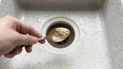 The plumber's secret! Just one drop down the drain, and your pipes will never clog again.