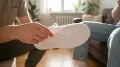 I rub a cotton swab on the sole, and I no longer slip, even on bare ice: one application lasts the whole winter.