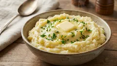 I prepare mashed potatoes using a method brought from a German village.