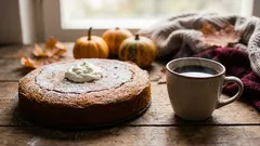Coffee dessert with pumpkin: a simple recipe for a healthy sweet treat.